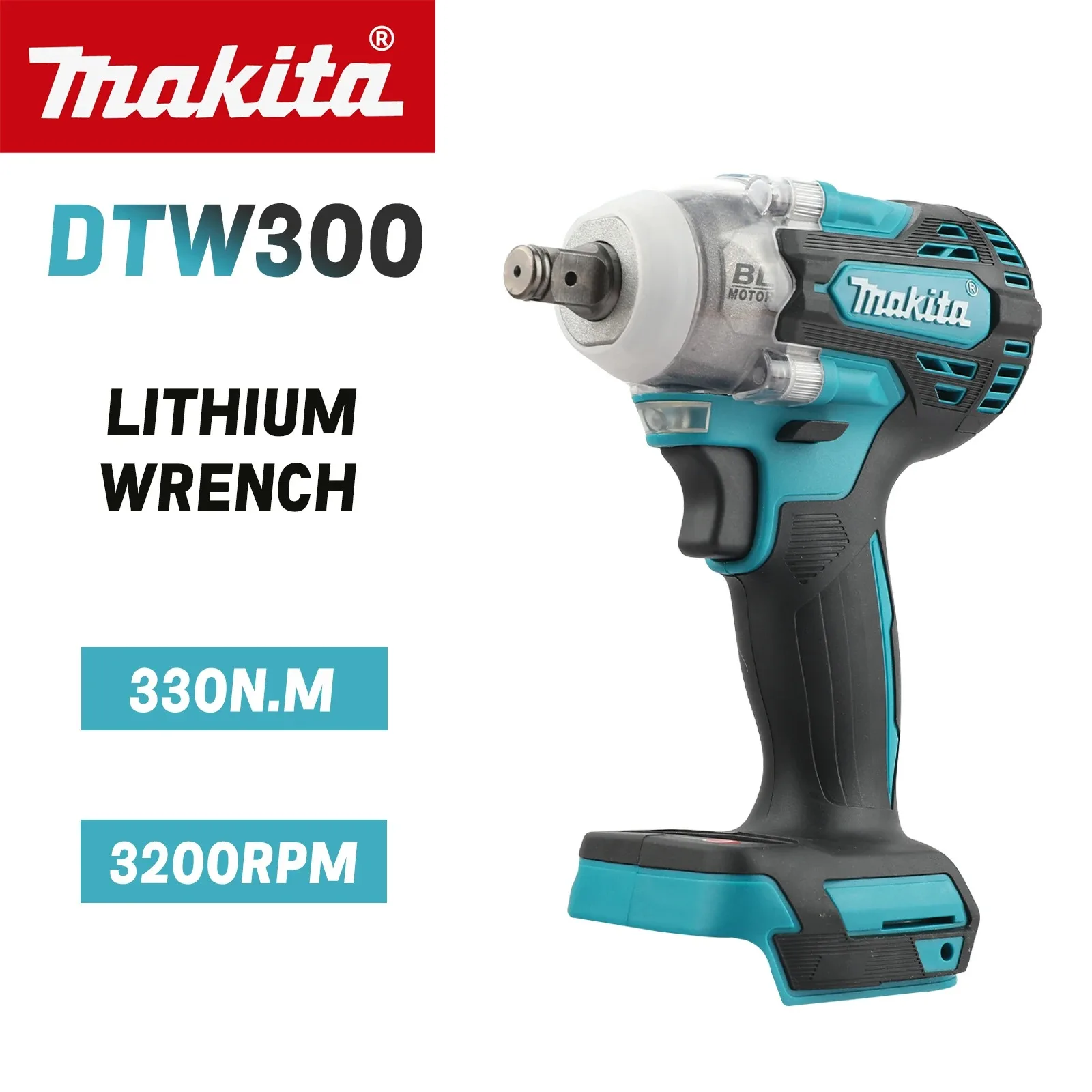 Power Tools Impact Wrench - Clé à chocs sans fil Makita