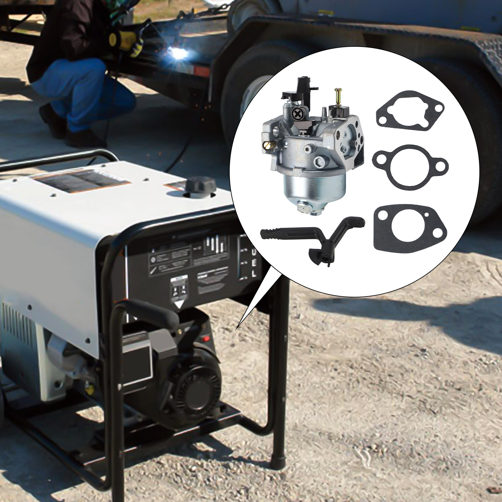 Power Tools Skills - Kit de carburateur 10x10x8cm, Installation facile,