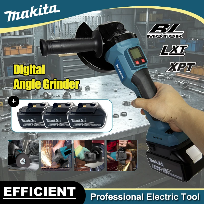 Power Tools Display - Meuleuse d'angle numérique sans balais Makita,