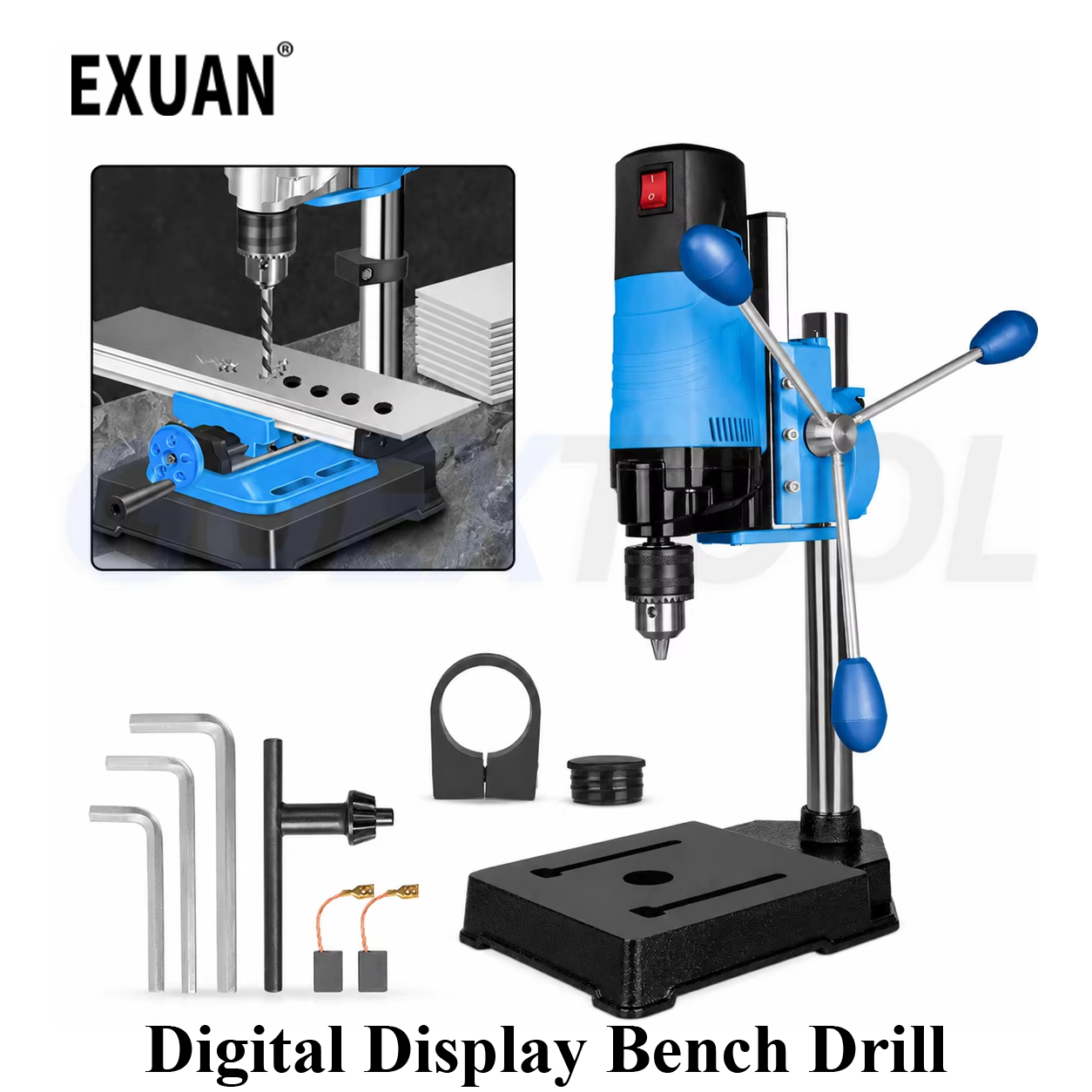 Power Tools Display - Perceuse d'établi à affichage numérique 1200W,