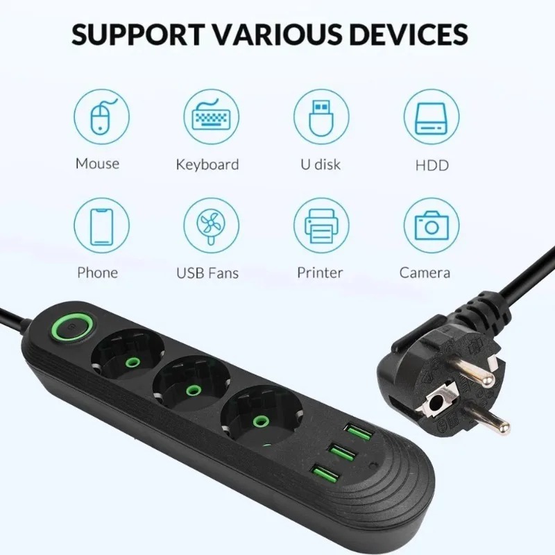 Prise secteur EU avec 3 ports  - Power Tools Extension avis et prix