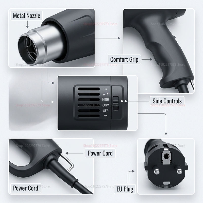 Nouveau pistolet à air chaud 2 - Heat Gun Variable avis et prix