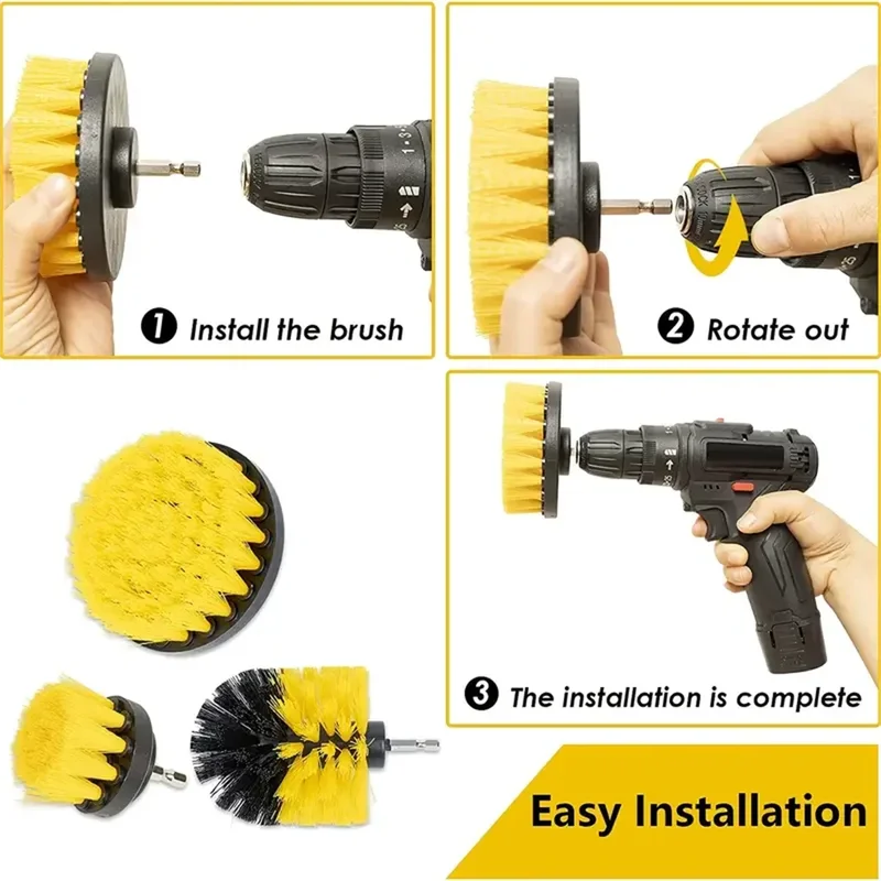 Kit de 3 brosses de nettoyage  - Power Tools Equipment avis et prix