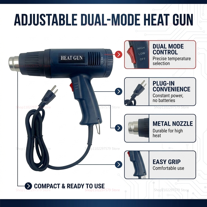 Nouveau pistolet à air chaud 2 - Heat Gun Variable avis et prix