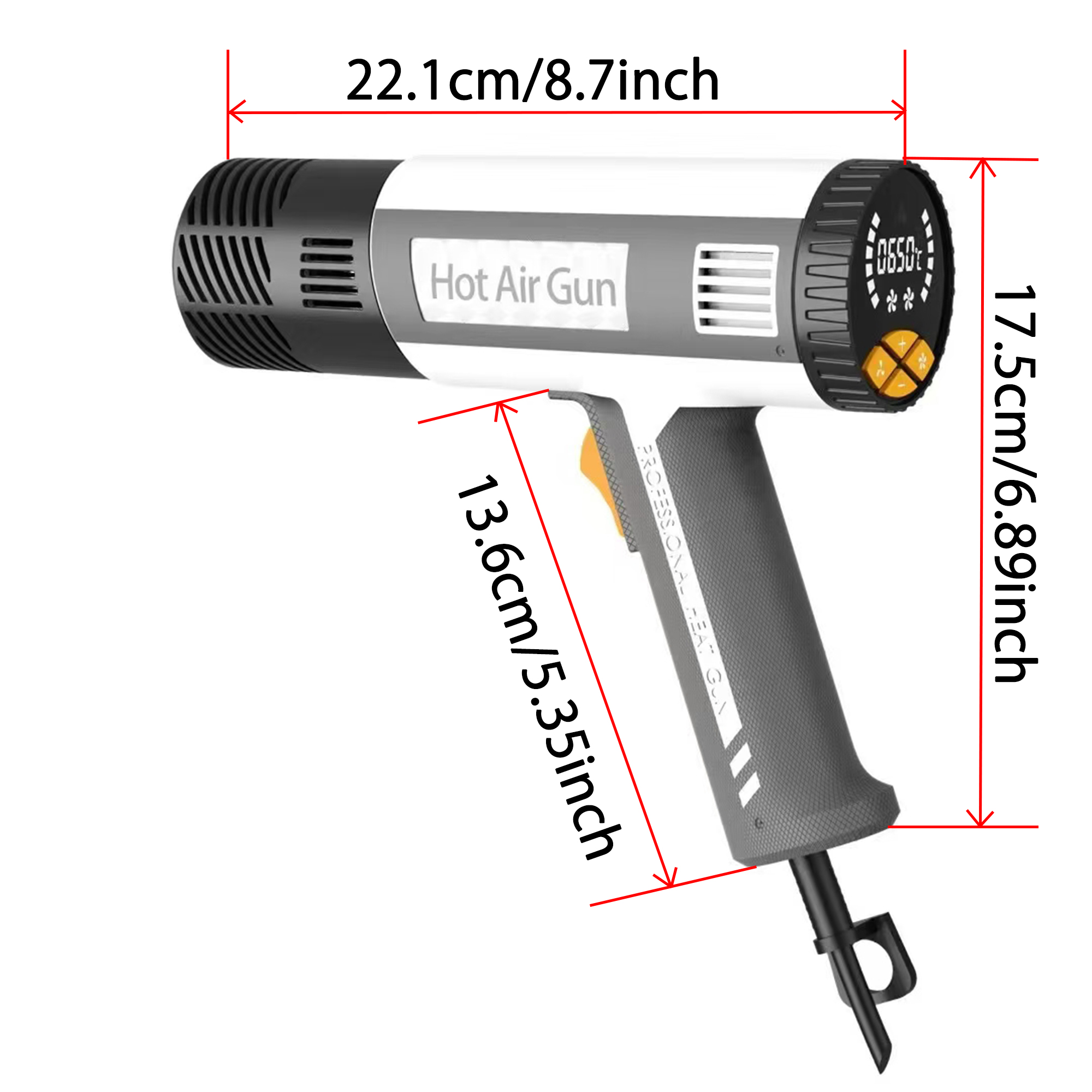 Pistolet thermique 60 ℃ - 650  - Heat Gun Variable avis et prix