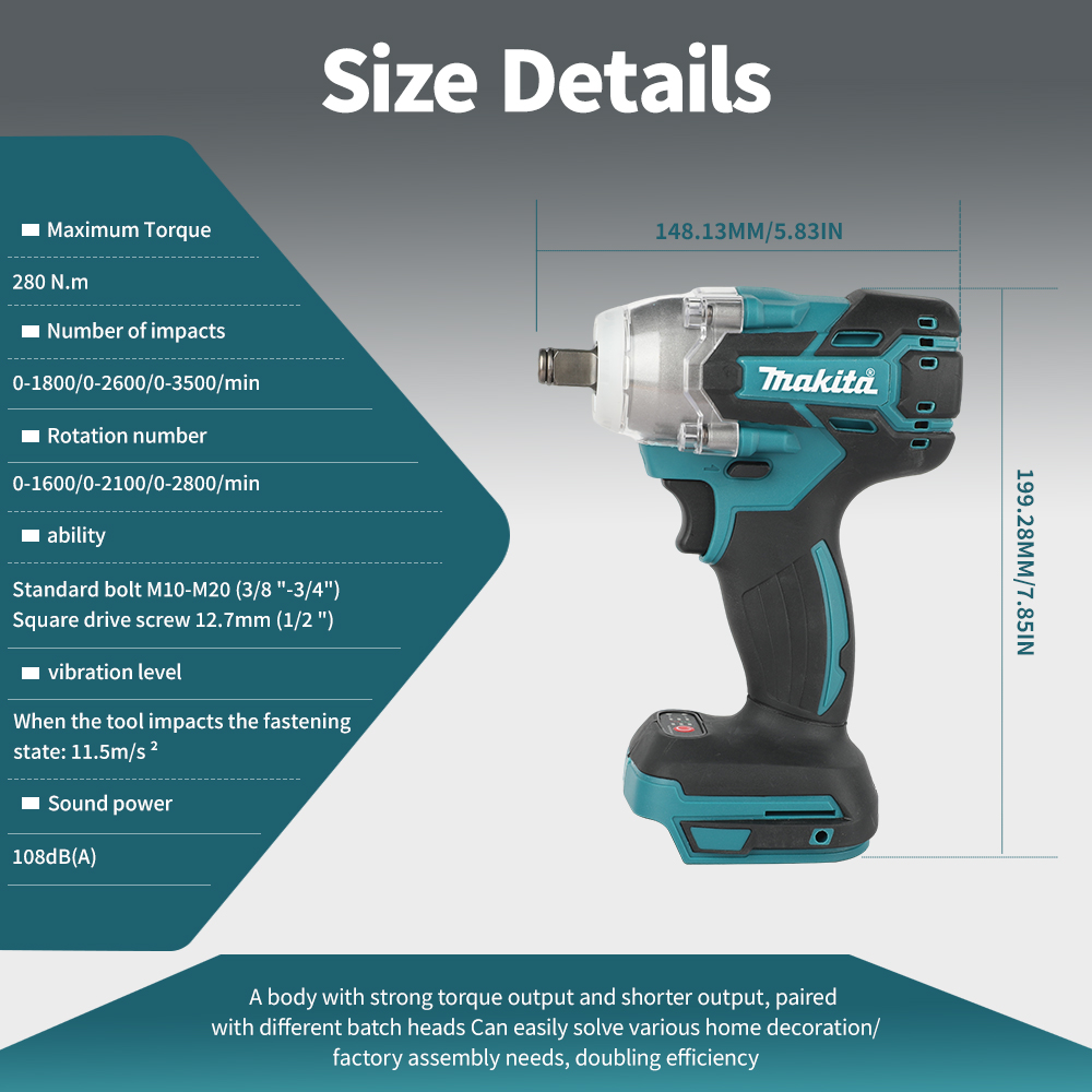 Kit combiné sans fil Makita DT - Power Tools Impact Wrench avis et prix