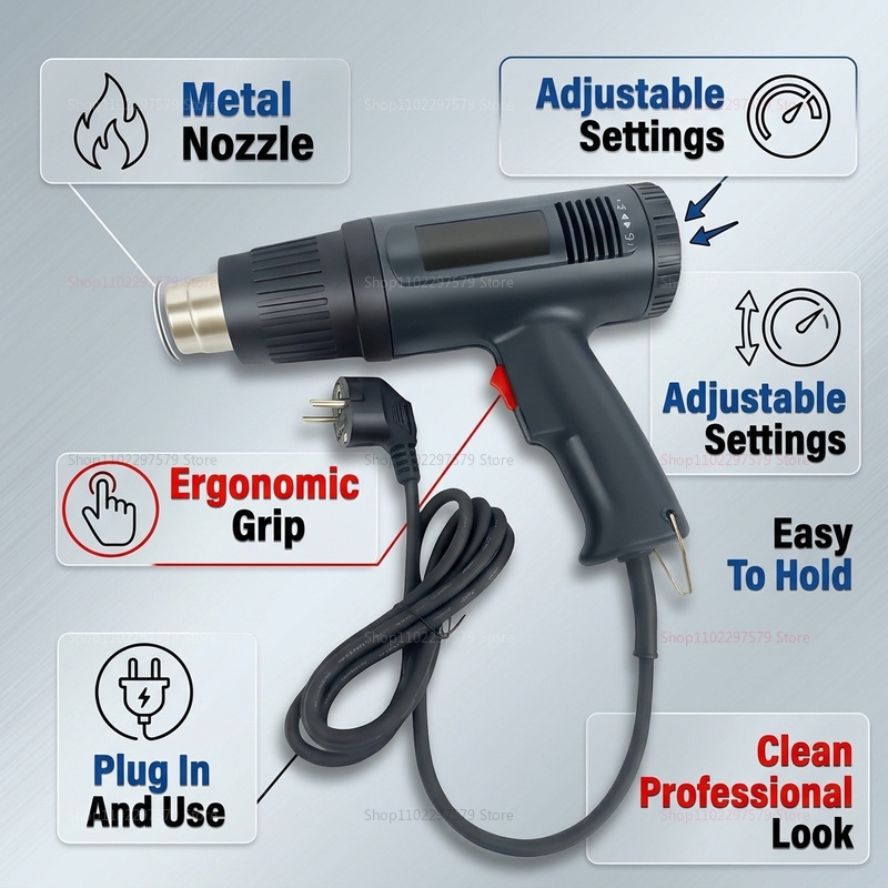 Nouveau pistolet à air chaud 2 - Heat Gun Variable avis et prix