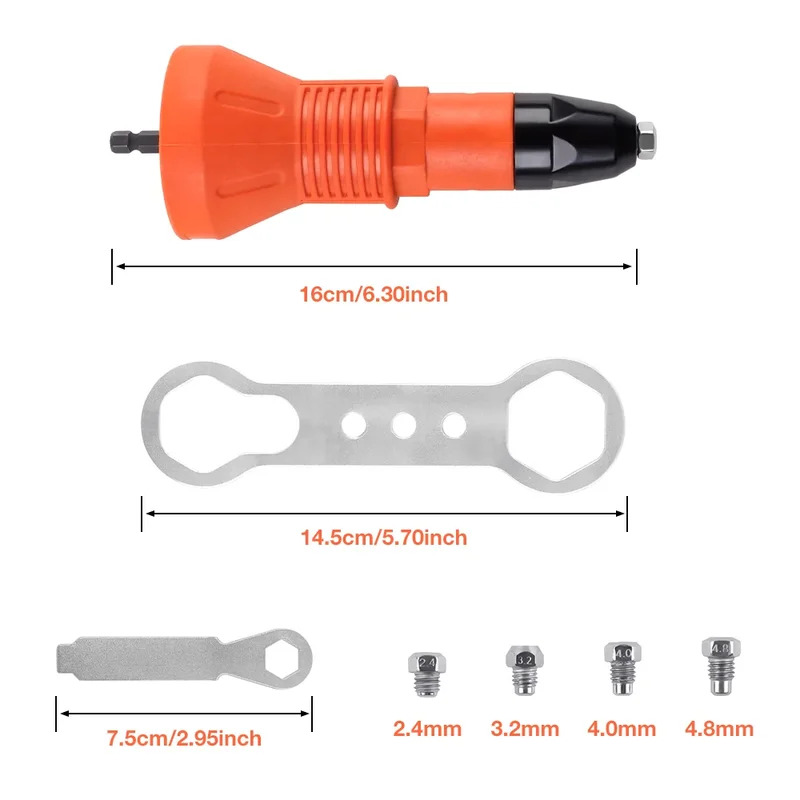 Adaptateur de pistolet à rivet - Power Tools Manufacturers avis et prix