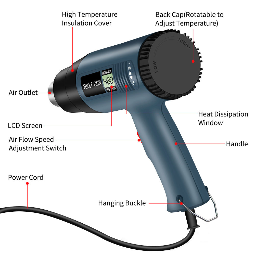 Pistolet thermique à air chaud - Heat Gun Variable avis et prix